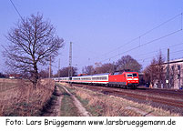 DB Baureihe 120 - Bahnhof Klecken