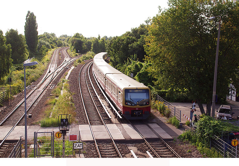 Der Bahnhof Berlin-Biesdorf der Berliner S-Bahn