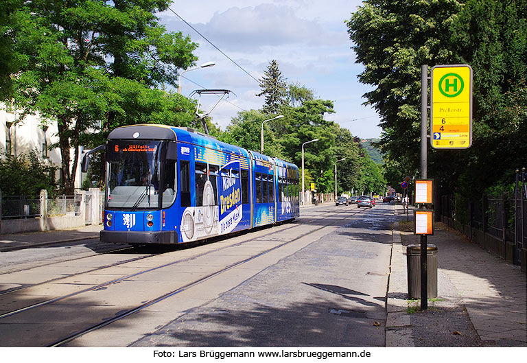 Straßenbahn Dresden - Haltestelle Prellerstraße