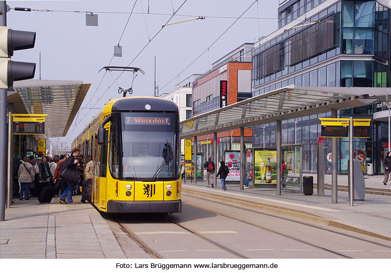 Die Straßenbahn in Dresden - Haltestelle Hauptbahnhof