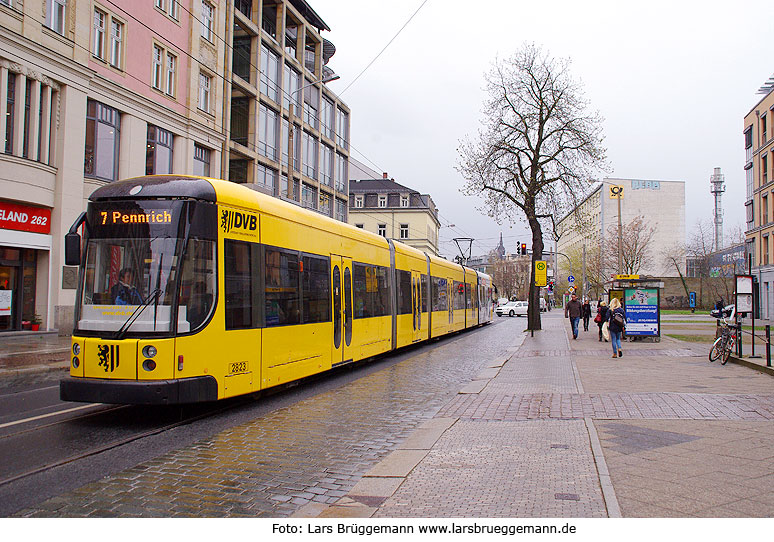 Straßenbahn Dresden Haltestelle Louisenstraße