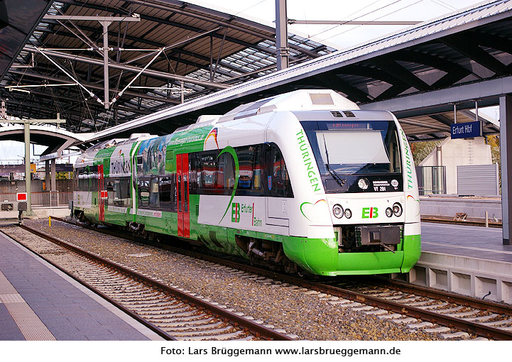 Itino Triebwagen der Erfurter Bahn in Erfurt Hbf