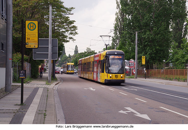 Haltestelle Dresden Betriebshof Waltherstraße - Straßenbahn Dresden