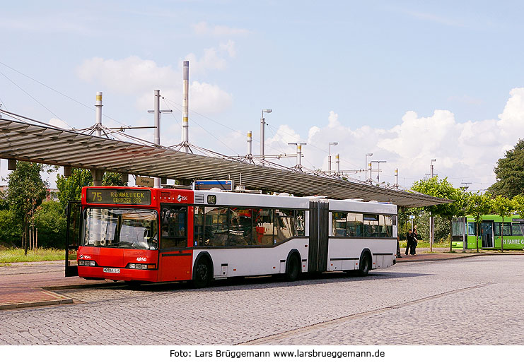 Bremen Bus an der Haltestelle Gröpelingen