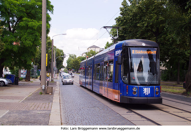 Die Straßenbahn in Dresden - Haltestelle Tannenweg
