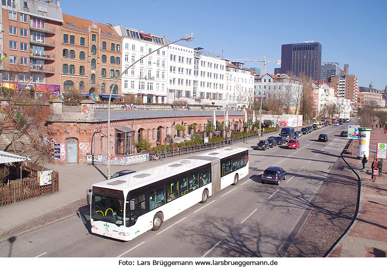 Ein KVG Bus im Ersatzverkehr für die Hamburger S-Bahn