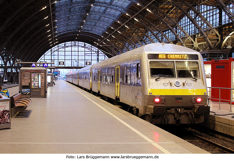 Ehemalige Reichsbahn-Wagen in Leipzig Hbf