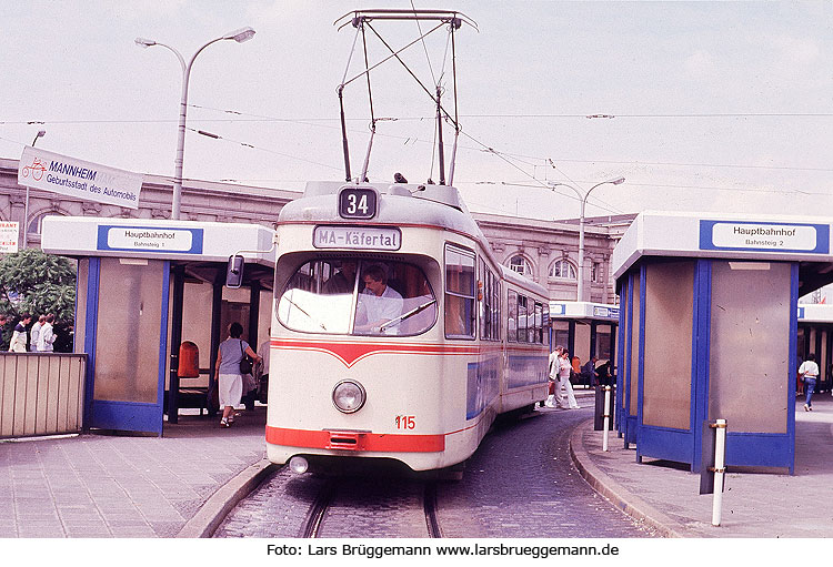 Die Straßenbahn in Mannheim