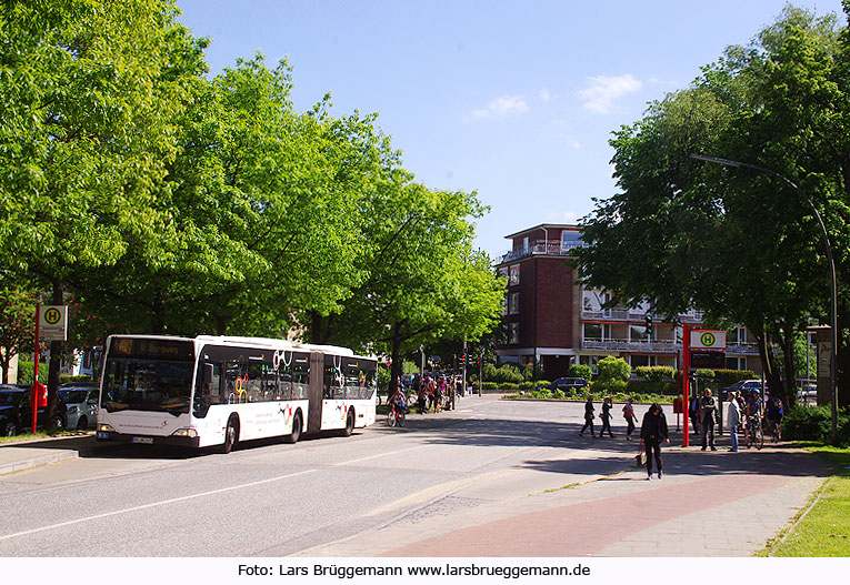 Die Haltestelle Graumannsweg in Hamburg