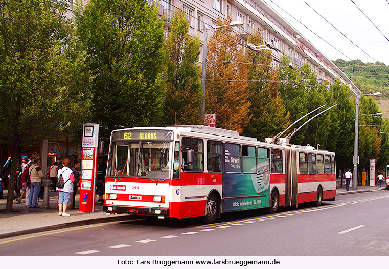 Obus in Usti nad Labem in Tschechien