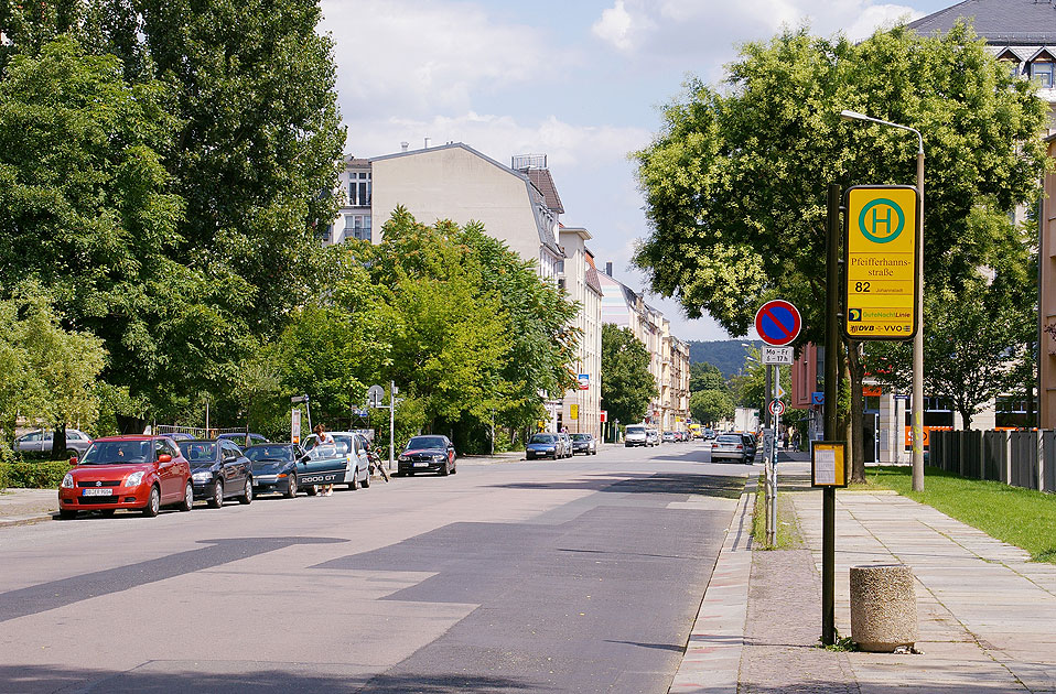 Dresden Johannstadt - Haltestelle Pfeifferhansstraße