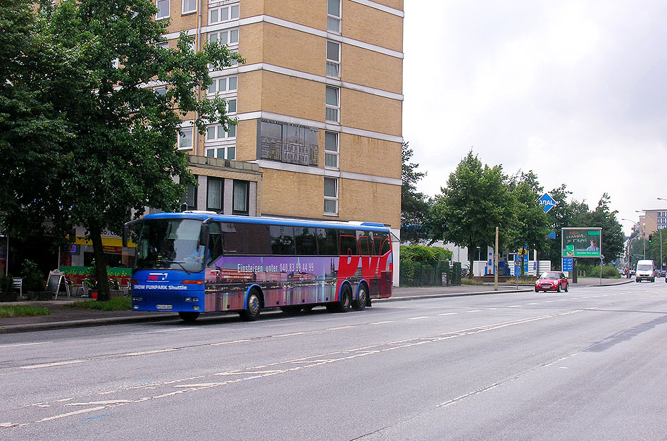 Der PVG Bus 202 als Snow Funpark Shuttle in Hamnburg