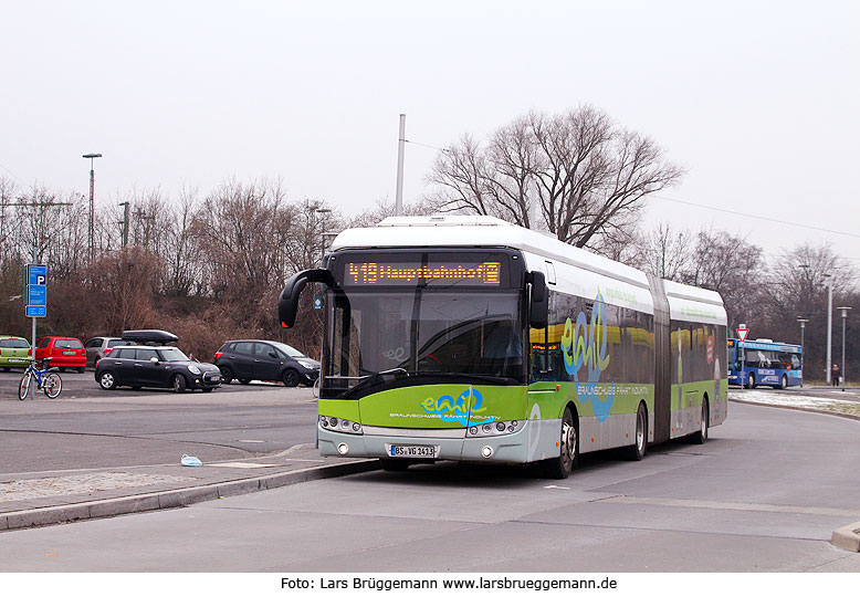 Der Emil Elektrobus in Braunschweig vom Hersteller Solaris
