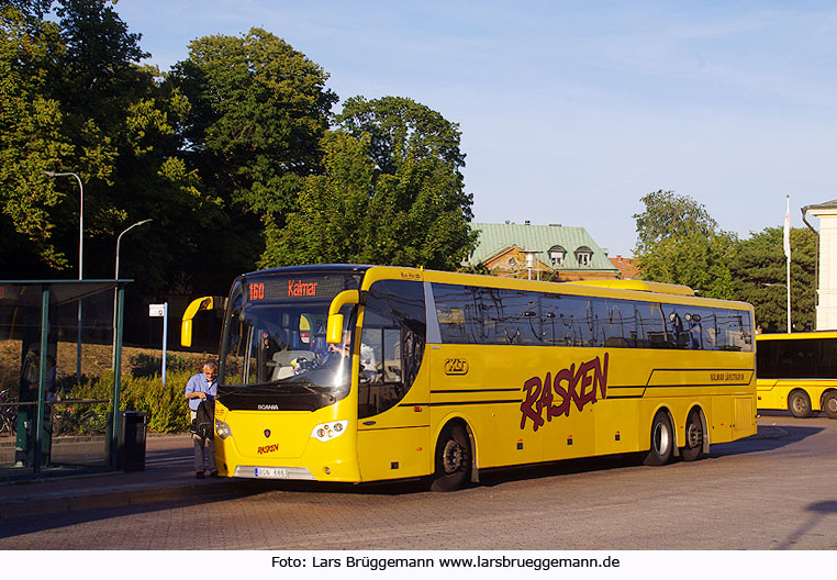 Ein Bus Kalmar Länstrafik am Bahnhof Kalmar C