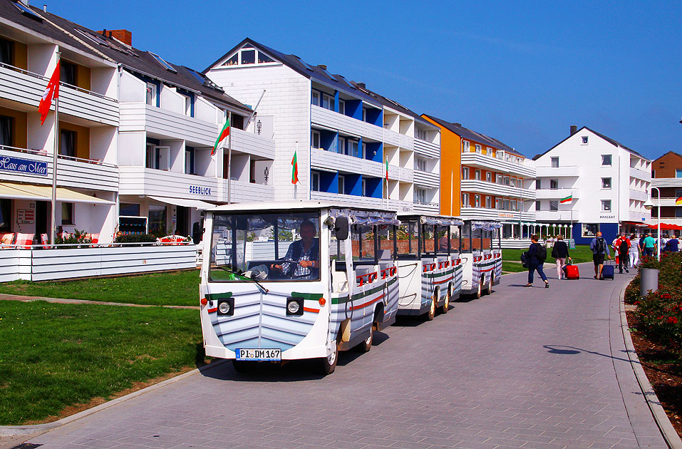 Die Börte-Bahn auf Helgoland fährt elektrisch