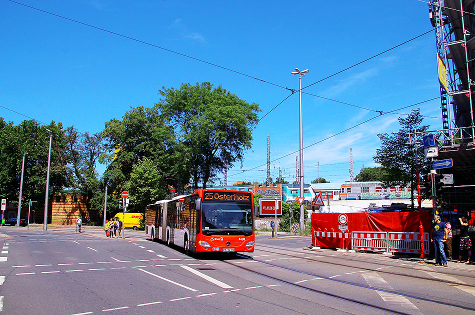 Die Haltestelle Rembertistraße in Bremen