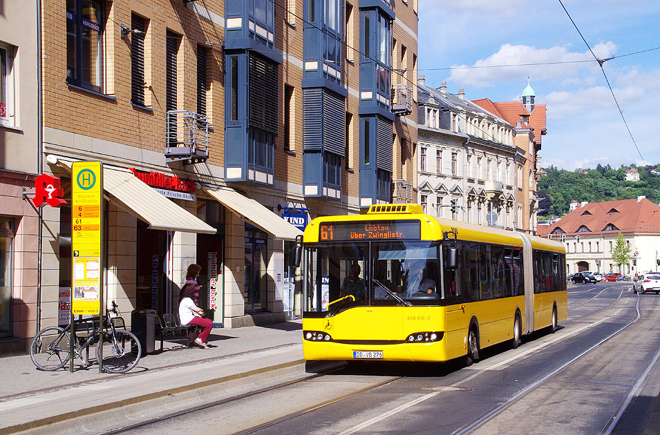 Die Haltestelle Schillerplatz in Dresden