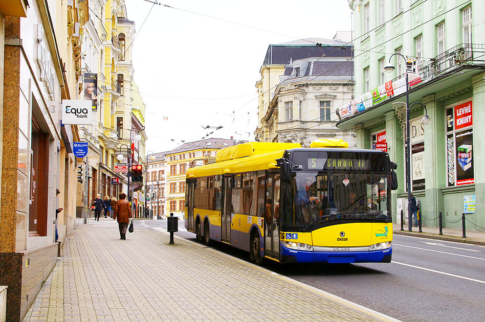 Der Obus in Teplitz / Teplice