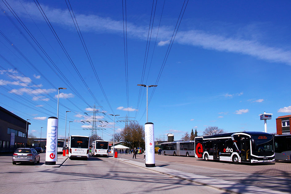 Der VHH Elektroubs Edna auf dem Betriebshof Norderstedt