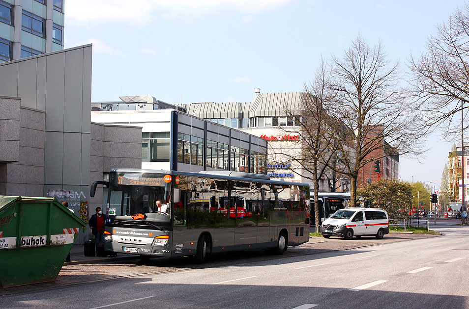 SEV Bus Hamburg-Altona für die S-Bahn nach Othmarschen