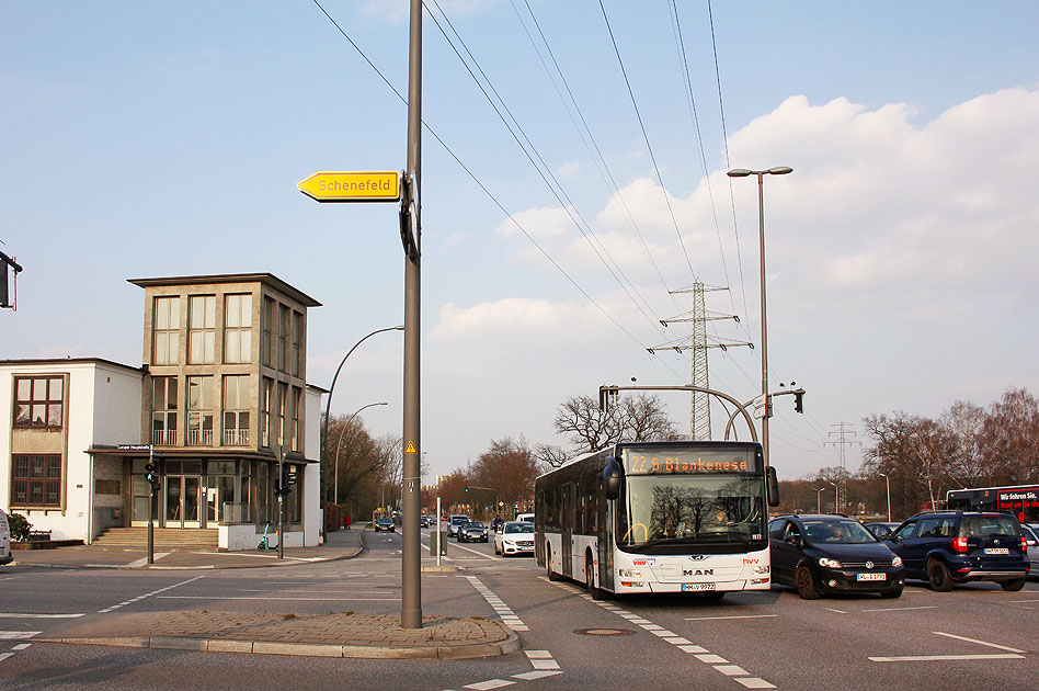 Ein VHH Bus an der Haltestelle Rugenbarg (Nord)