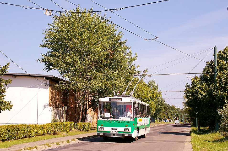 Ein Skoda 14 Tr beim Obus in Eberswalde