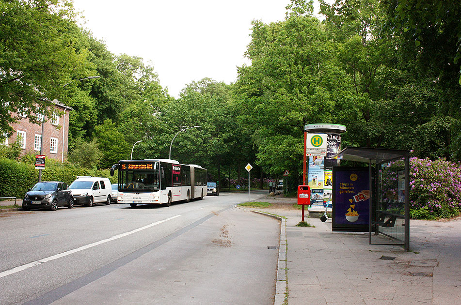 Haltestelle Philosophenweg in Hamburg an der Linie 15