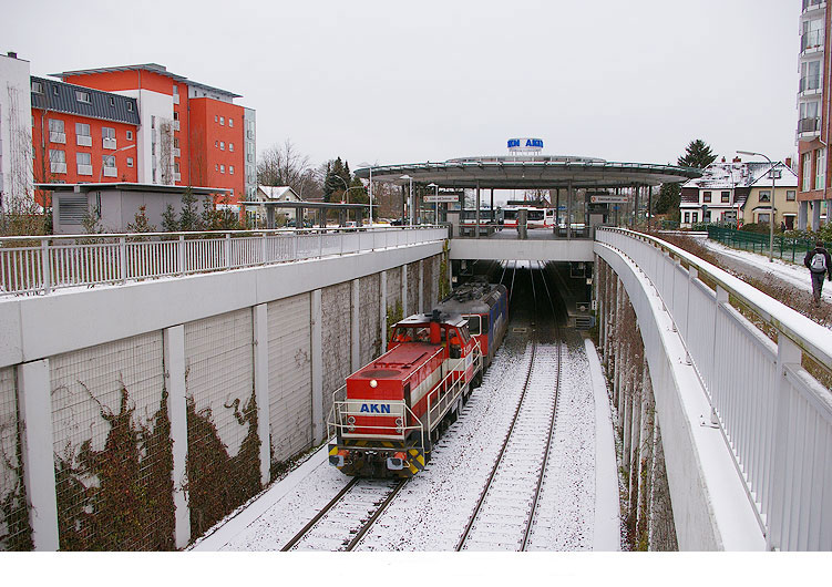 SBB Lok bei der AKN in Hamburg Eidelstedt Zentrum