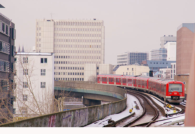 Die S-Bahn in Hamburg - Bahnhof Hammerbrook