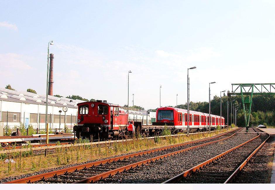 Die Anlieferung vom 474 4105 in Hamburg-Ohlsdorf