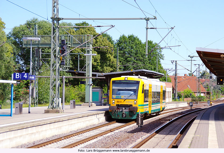 ODEG Regioshuttle im Bahnhof Ludwigslust