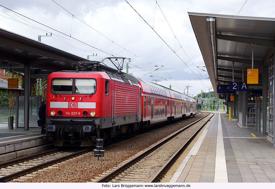 DB Baureihe 114 in Schwerin Hbf