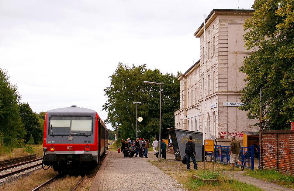 DB Baureihe 628 im Bahnhof Dannenberg Ost