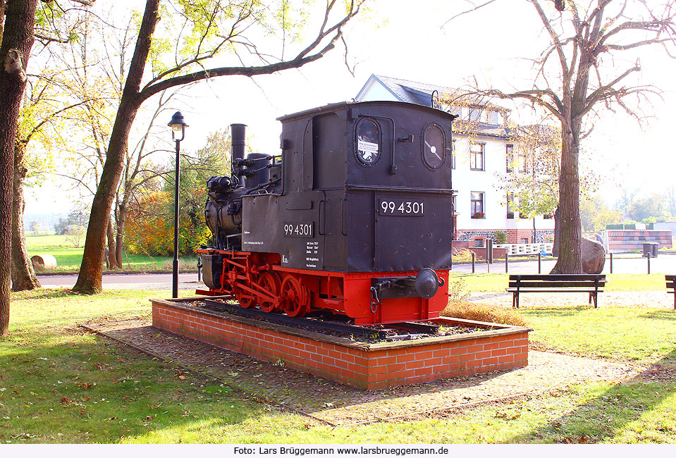 Dampflok 99 4301 Lok 23 der Kleinbahnen des Kreises Jerichow I (KJI) und Kreiskleinbahnen (KJI und Kleinbahn Gommern-Pretzien)