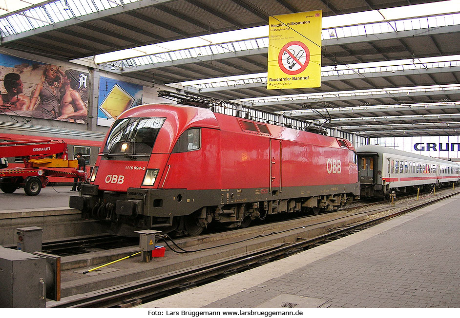 Der ÖBB Taurus 1116 094-2 in München Hbf