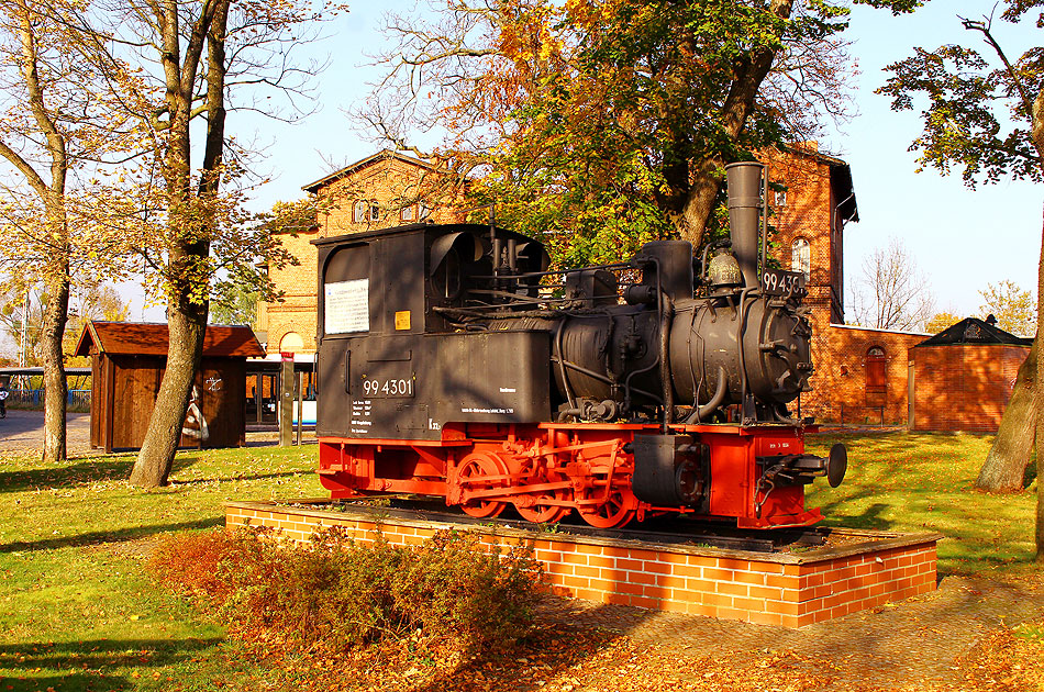 Dampflok 99 4301 Lok 23 der Kleinbahnen des Kreises Jerichow I (KJI) und Kreiskleinbahnen (KJI und Kleinbahn Gommern-Pretzien)