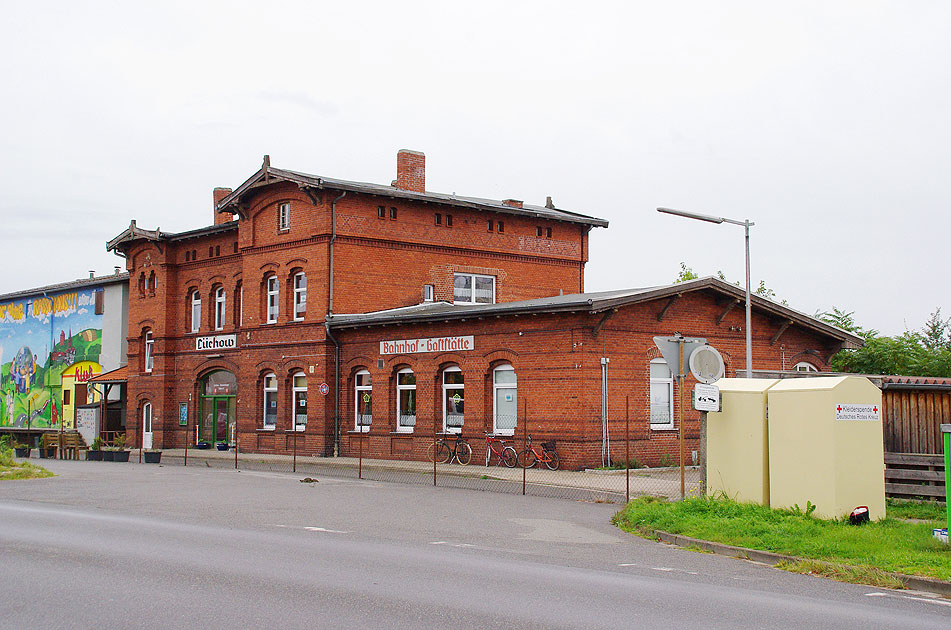 Das Bahnhofsgebäude von Lüchow