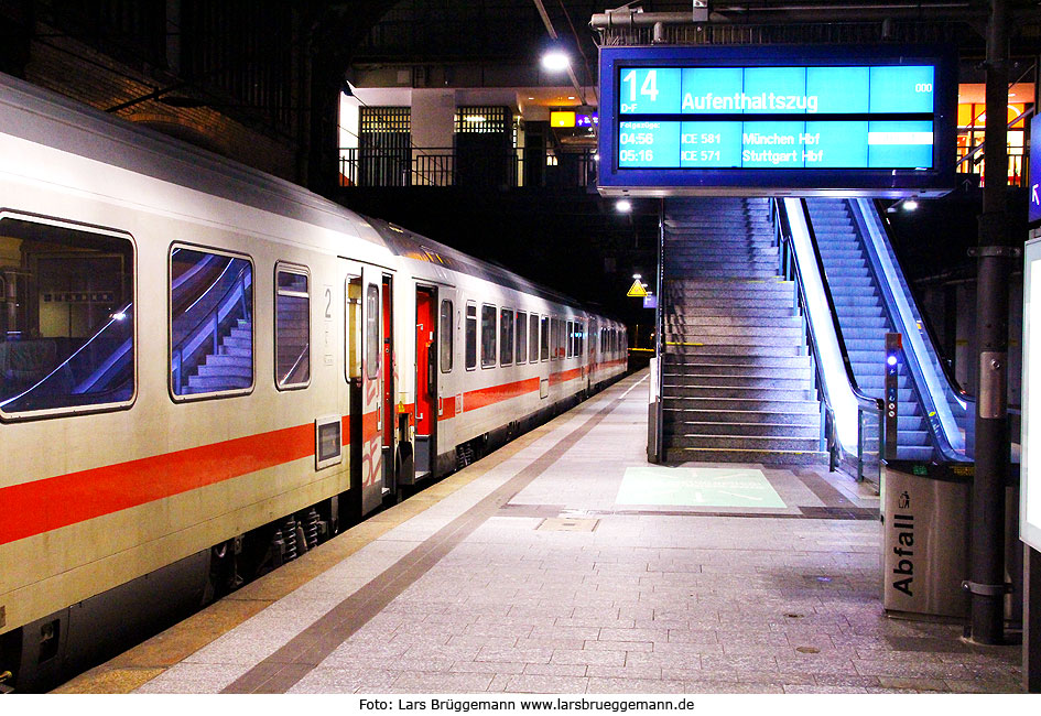 Hotelzug / Aufenthaltszug in Hamburg Hbf nach dem Sturm Friederike am 18. Januar 2018