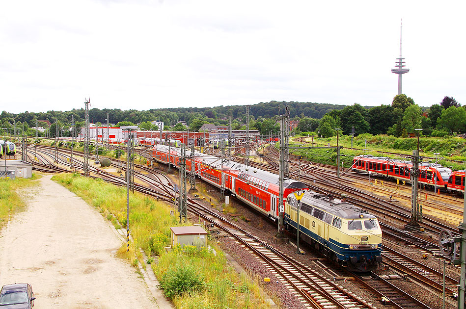 DB Baureihe 218 Lok Conny in Kiel Hbf