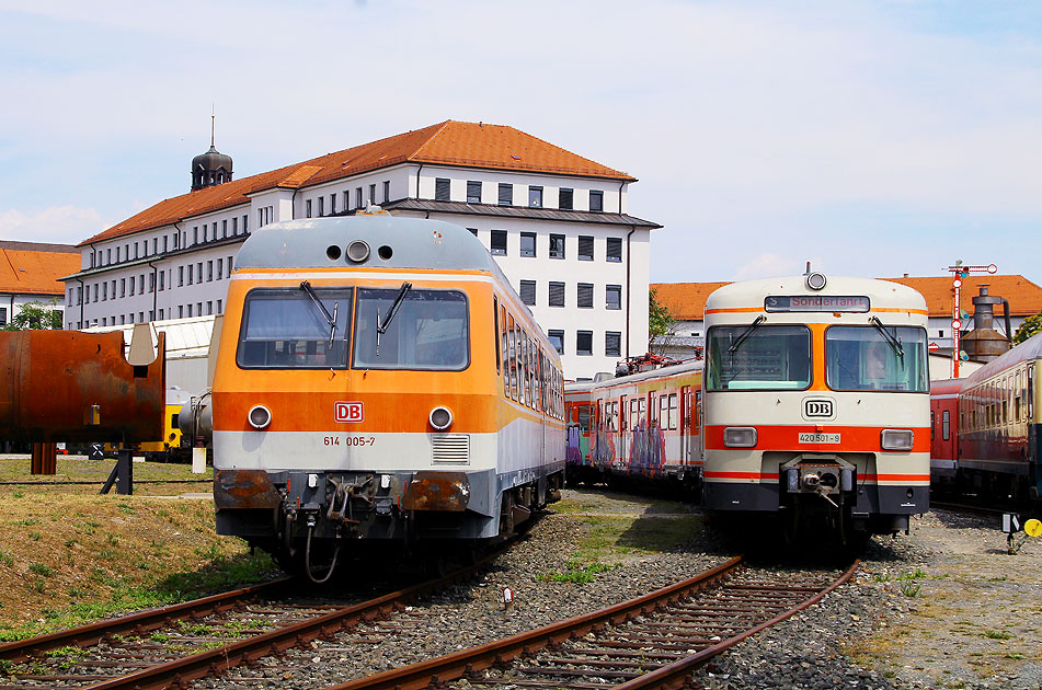 DB Baureihe 614 und 420 im DB Museum in Nürnberg