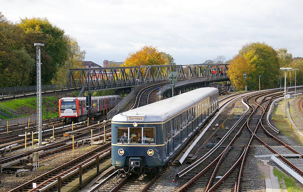 Der Museumszug der Hamburger S-Bahn - ET 171 082 -471 082