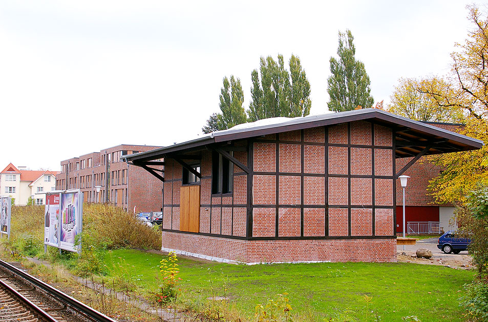 Der Güterschuppen vom Bahnhof Hamburg Klein Flottbek