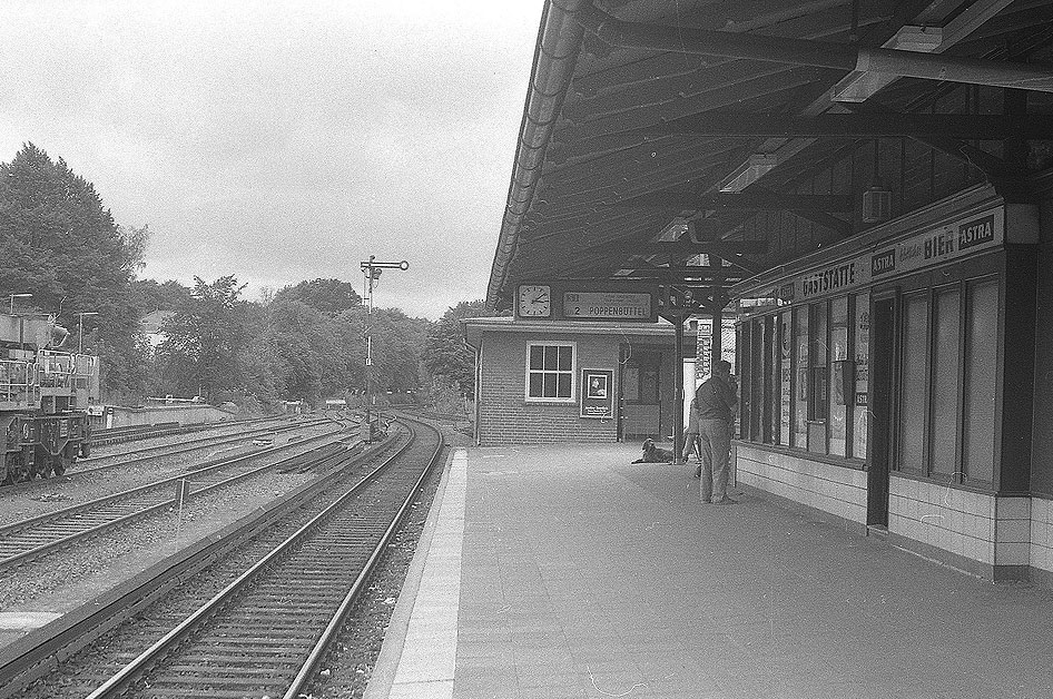 Bahnhof Hamburg Klein Flottbek im Jahr 1984