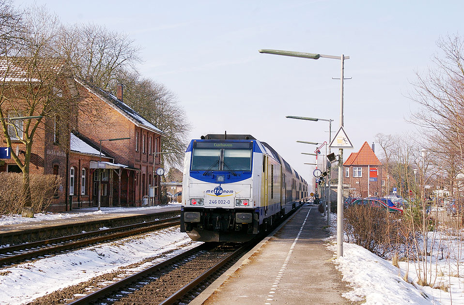 Der Bahnhof Himmelpforten