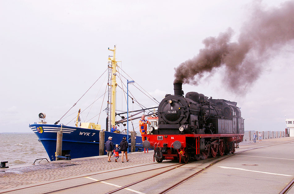 Die Dampflok - Baureihe 78 - die 78 468 in Dagebüll Mole