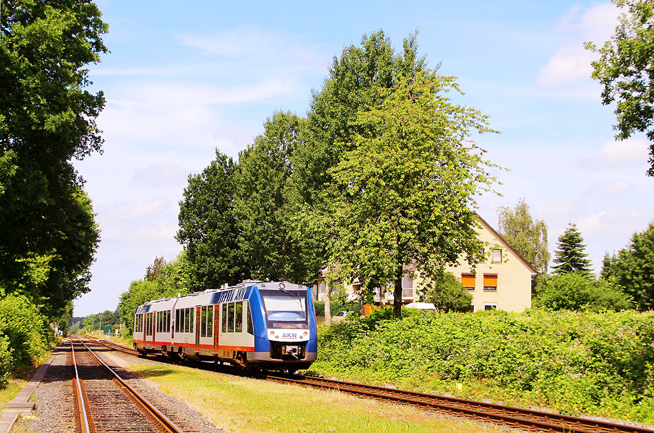 Der Bahnhof Hasloh bei Hamburg von der AKN