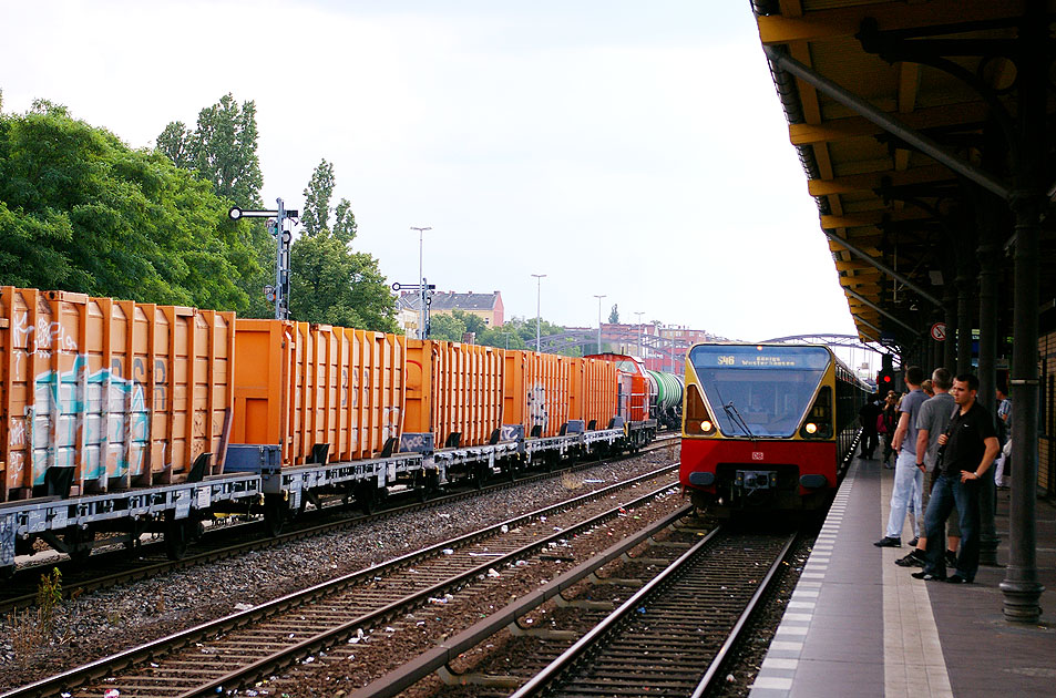 Der Bahnhof Berlin-Neukölln der S-Bahn in Berlin