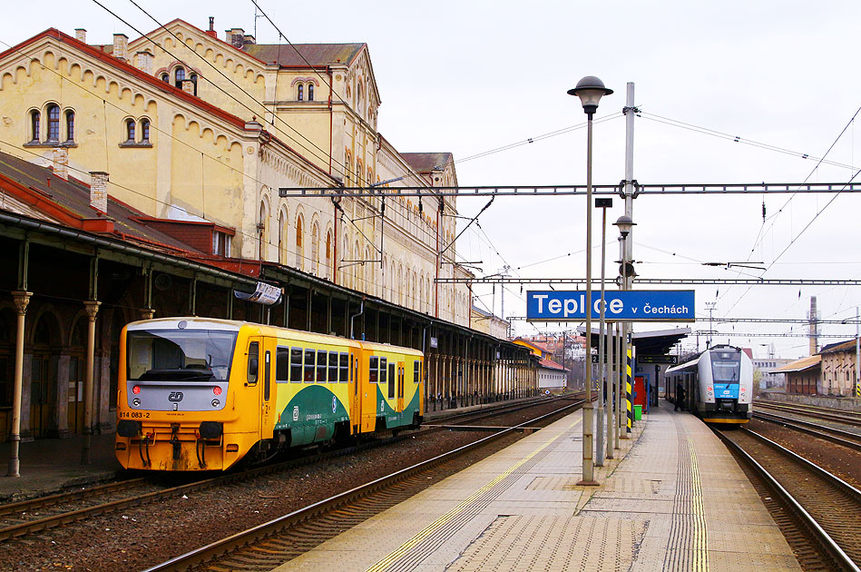 Der Bahnhof Teplitz-Schönau / Teplice