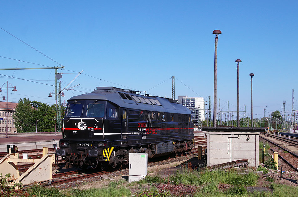 Eine EBS Lok - Erfurter Bahnservice in Dresden Hbf