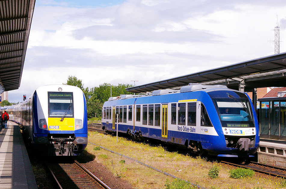 Der Bahnhof Husum an der Marschbahn ein Bahnhof an der